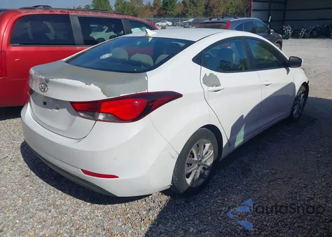 2015 Hyundai Elantra Se z USA, uszkodzony, nr VIN 5NPDH4AE0FH556557